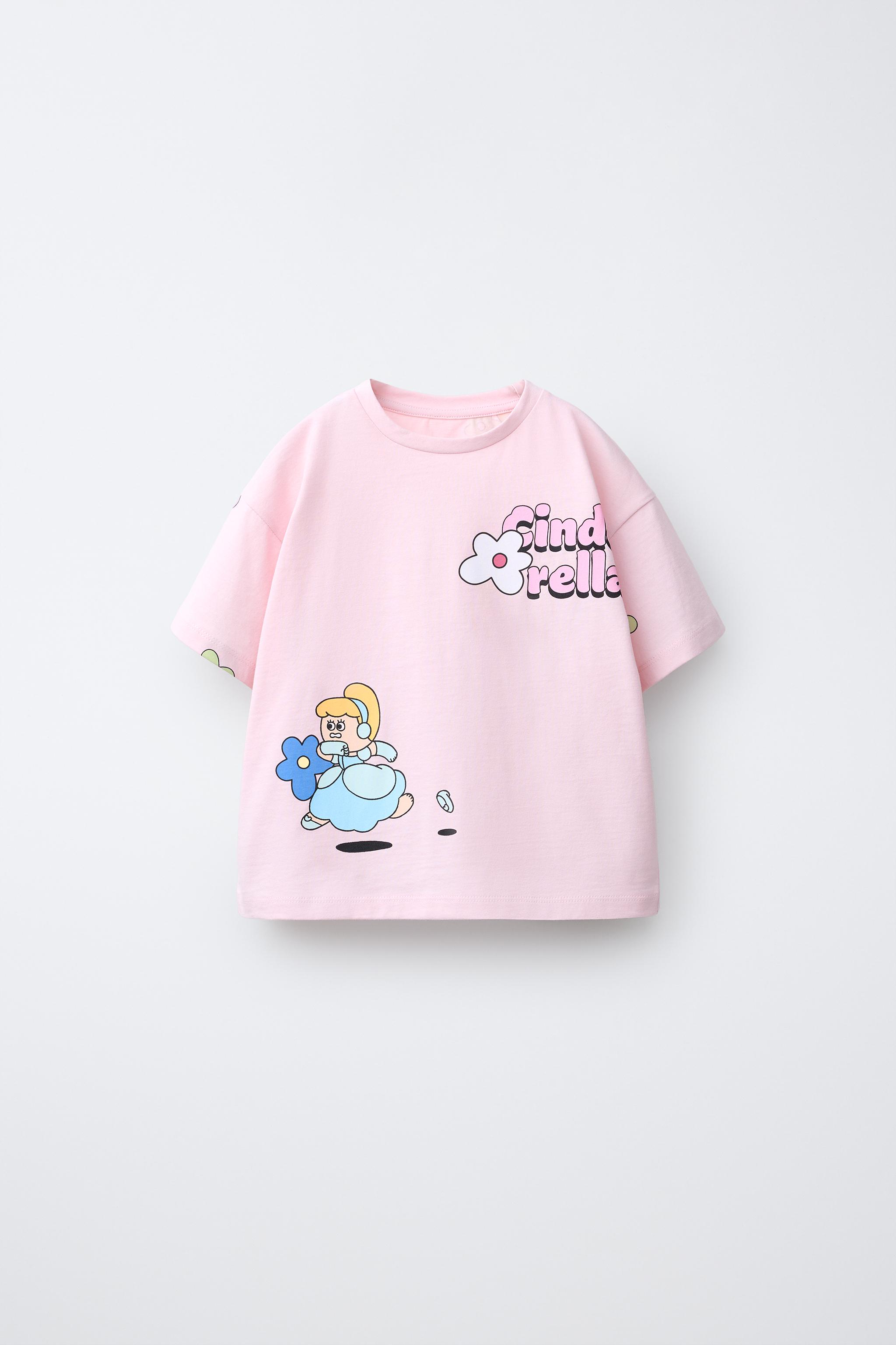 T-SHIRT IMPRIMÉ CENDRILLON PRINCESSES © DISNEY